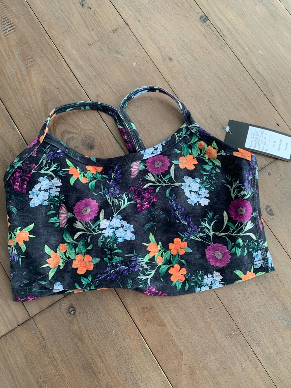 Beyond Yoga summer bouquet sports bra S NWT